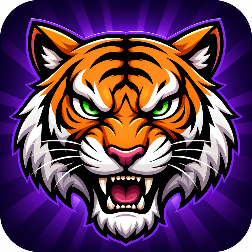 Tiger team mascot illustration
